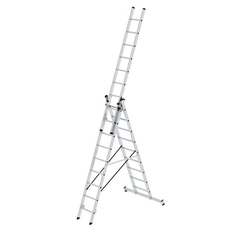 Roossien 3-delige aluminium reformladder, 3x9 sporten
