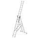 Munk 3-delige aluminium reformladder, 3x9 sporten Munk 3-delige aluminium reformladder, 3x9 sporten