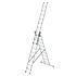 3-delige aluminium reformladder, 3x9 sporten 3-delige aluminium reformladder, 3x9 sporten