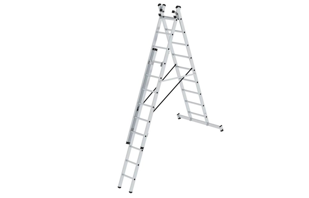 3-delige aluminium reformladder, 3x9 sporten