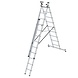 Munk 3-delige aluminium reformladder, 3x9 sporten Munk 3-delige aluminium reformladder, 3x9 sporten