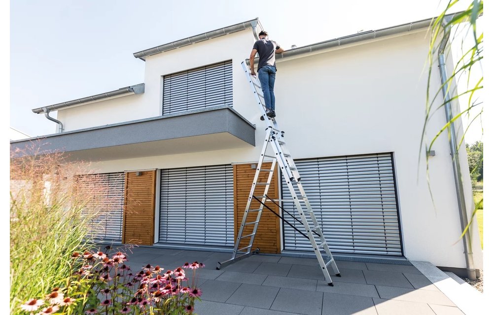 3-delige aluminium reformladder, 3x11 sporten