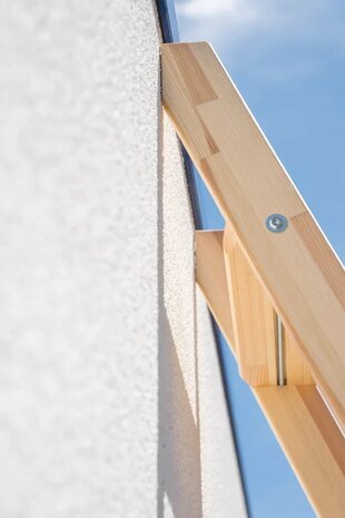 Roossien Houten enkele trapladder, 8 treden