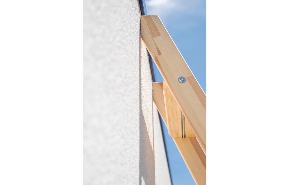Houten enkele trapladder, 6 treden