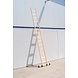 Roossien Houten enkele ladder, 14 sporten met stabilisatiebalk