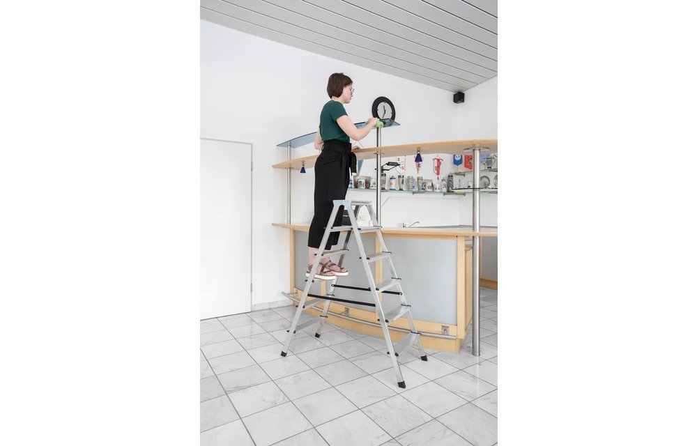 Dubbele huishoudtrap, 2x4 treden