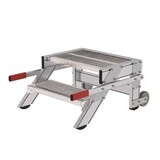 Munk Verrijdbare plateautrap, 2 roostertreden en handgrepen (600mm breed) Munk Verrijdbare plateautrap, 2 roostertreden en handgrepen (600mm breed)