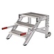 Munk Verrijdbare plateautrap, 3 roostertreden en handgrepen (600mm breed) Munk Verrijdbare plateautrap, 3 roostertreden en handgrepen (600mm breed)