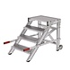 Munk Verrijdbare plateautrap, 4 treden en handgrepen (600mm breed) Munk Verrijdbare plateautrap, 4 treden en handgrepen (600mm breed)