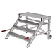 Munk Verrijdbare plateautrap, 4 treden en handgrepen (1.000mm breed) Munk Verrijdbare plateautrap, 4 treden en handgrepen (1.000mm breed)