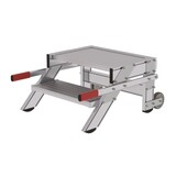 Munk Verrijdbare plateautrap, 2 treden en handgrepen (600mm breed) Munk Verrijdbare plateautrap, 2 treden en handgrepen (600mm breed)