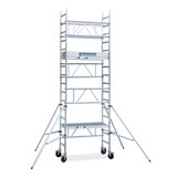 Roossien Aluminium eenpersoons steiger 750x1.200 - 6,2m werkhoogte