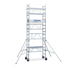 Roossien Aluminium eenpersoons steiger 750x1.200 - 6,2m werkhoogte Roossien Aluminium eenpersoons steiger 750x1.200 - 6,2m werkhoogte