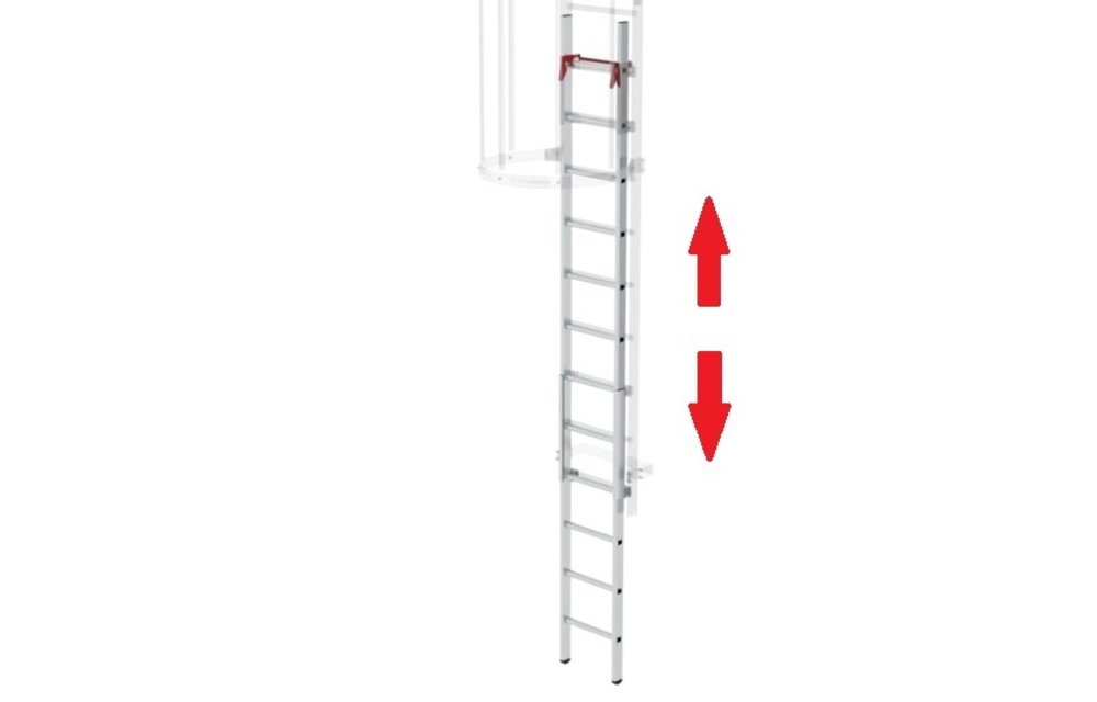Valladder voor kooiladder