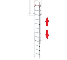 Munk Aluminium  valladder voor kooiladder Munk Aluminium  valladder voor kooiladder