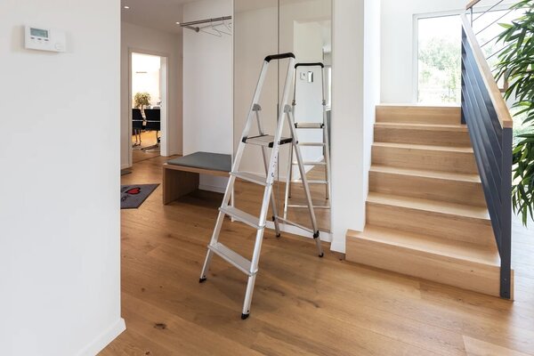 Roossien Aluminium industrietrap, type ML, 4 treden