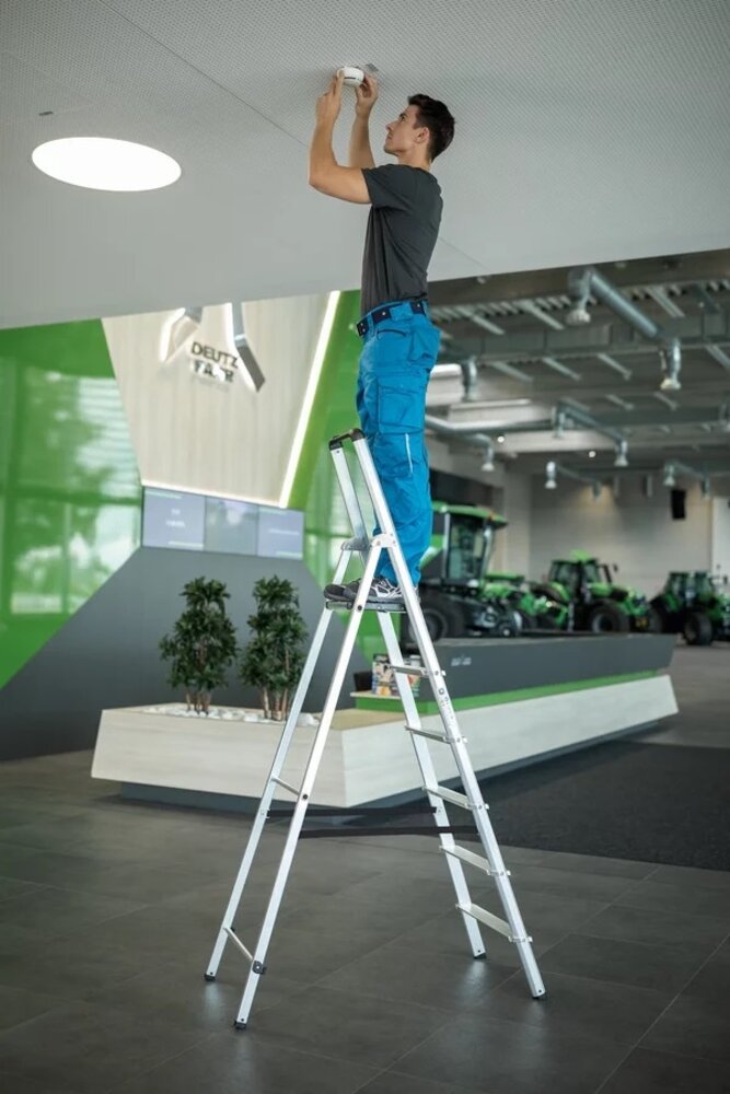 Roossien Aluminium industrietrap, type ML, 6 treden