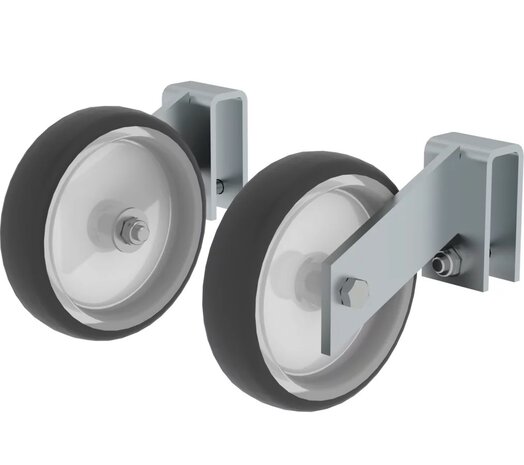 Roossien Set (2 stuks) wielen Ø 125 mm, voor plateautrap