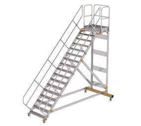 Roossien Vliegtuigtrap 17 treden (1.000mm), 45°