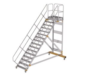 Roossien Vliegtuigtrap 16 treden (1.000mm), 45°