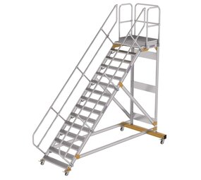 Roossien Vliegtuigtrap 15 treden (1.000mm), 45°