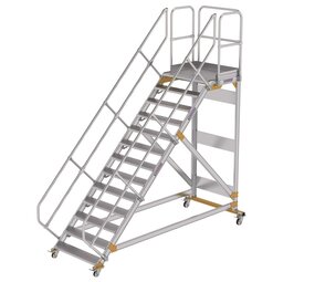 Roossien Vliegtuigtrap 13 treden (1.000mm), 45°