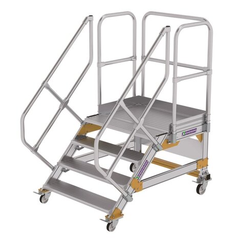 Roossien Vliegtuigtrap 4 treden (1.000mm), 45°