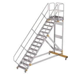 Munk Vliegtuigtrap 15 treden (800mm), 45°