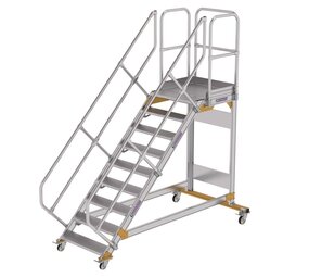 Roossien Vliegtuigtrap 9 treden (800mm), 45°