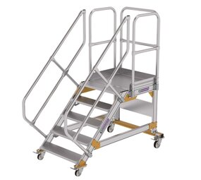 Roossien Vliegtuigtrap 5 treden (800mm), 45°