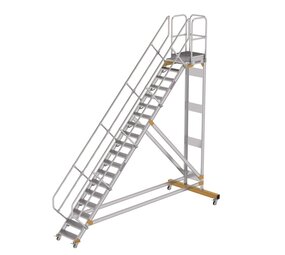 Munk Vliegtuigtrap 19 treden (600mm), 45° Munk Vliegtuigtrap 19 treden (600mm), 45°