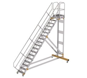 Roossien Vliegtuigtrap 18 treden (600mm), 45°