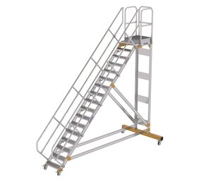 Munk Vliegtuigtrap 17 treden (600mm), 45°