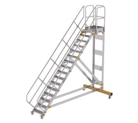 Roossien Vliegtuigtrap 16 treden (600mm), 45°