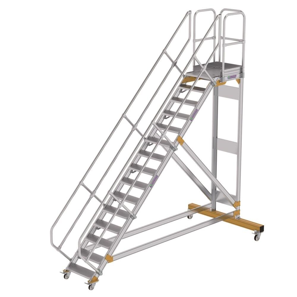 Munk Vliegtuigtrap 15 treden (600mm), 45° Munk Vliegtuigtrap 15 treden (600mm), 45°