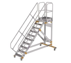 Roossien Vliegtuigtrap 10 treden (600mm), 45°
