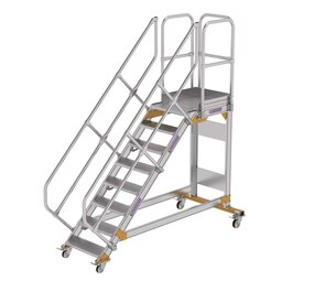 Roossien Vliegtuigtrap 8 treden (600mm), 45°