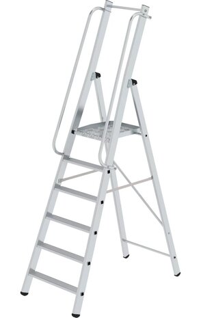 Roossien Platformtrap, 6 treden met leuning, type ML