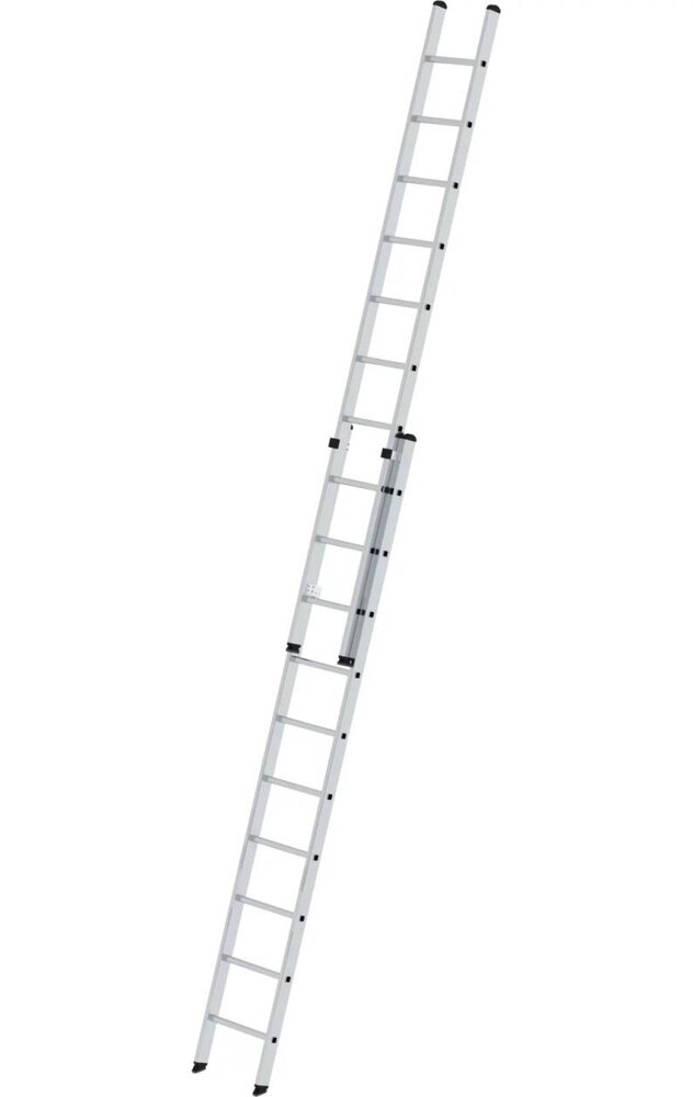 Roossien 2-delige aluminium opsteekladder, 2x10 sporten