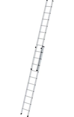 Roossien 2-delige aluminium opsteekladder, 2x10 sporten