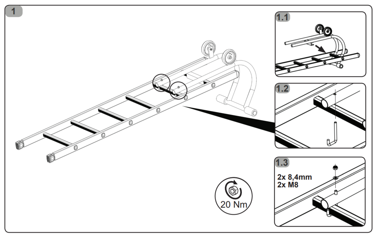 Roossien Nokhaak voor ladders