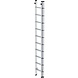 Munk 2-delige aluminium opsteekladder, 2x10 sporten Munk 2-delige aluminium opsteekladder, 2x10 sporten