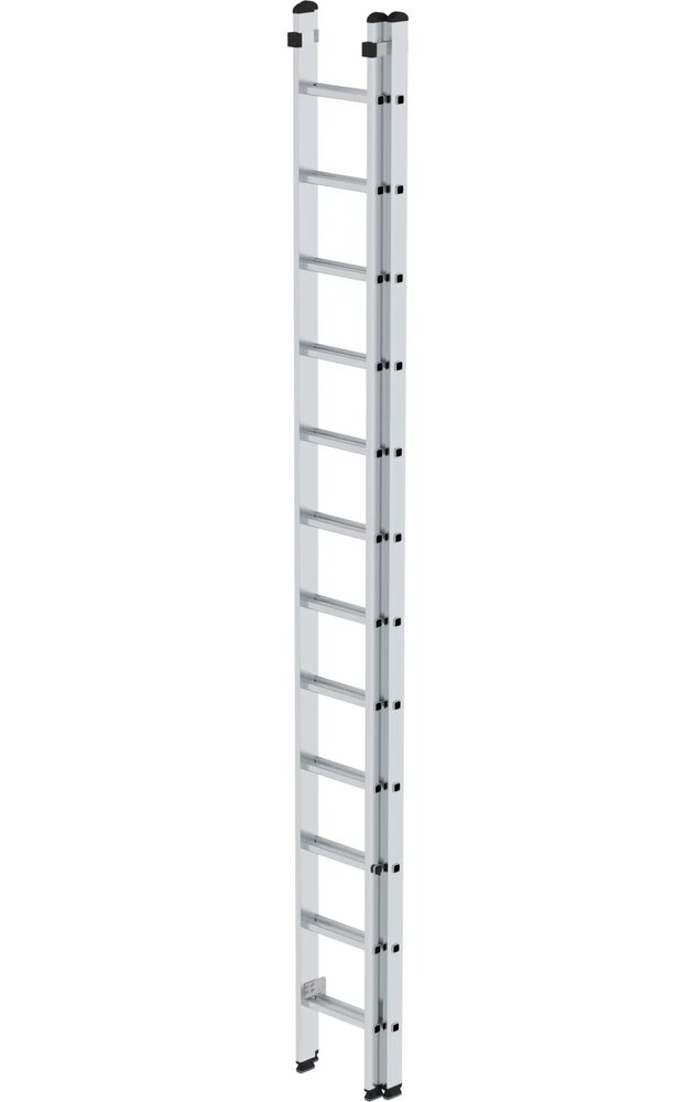 Roossien 2-delige aluminium opsteekladder, 2x12 sporten