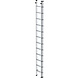 Munk 2-delige aluminium opsteekladder, 2x12 sporten Munk 2-delige aluminium opsteekladder, 2x12 sporten