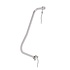 Demontabele handleuning voor bordestrap, links, 3 - 4 treden Demontabele handleuning voor bordestrap, links, 3 - 4 treden
