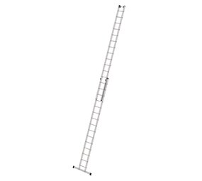 Munk 2-delige opsteekladder, 2x15 sporten met stabilisatiebalk Munk 2-delige opsteekladder, 2x15 sporten met stabilisatiebalk