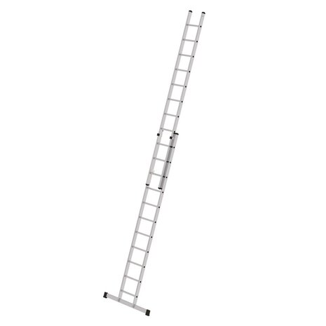 Munk 2-delige opsteekladder, 2x11 sporten met stabilisatiebalk Munk 2-delige opsteekladder, 2x11 sporten met stabilisatiebalk