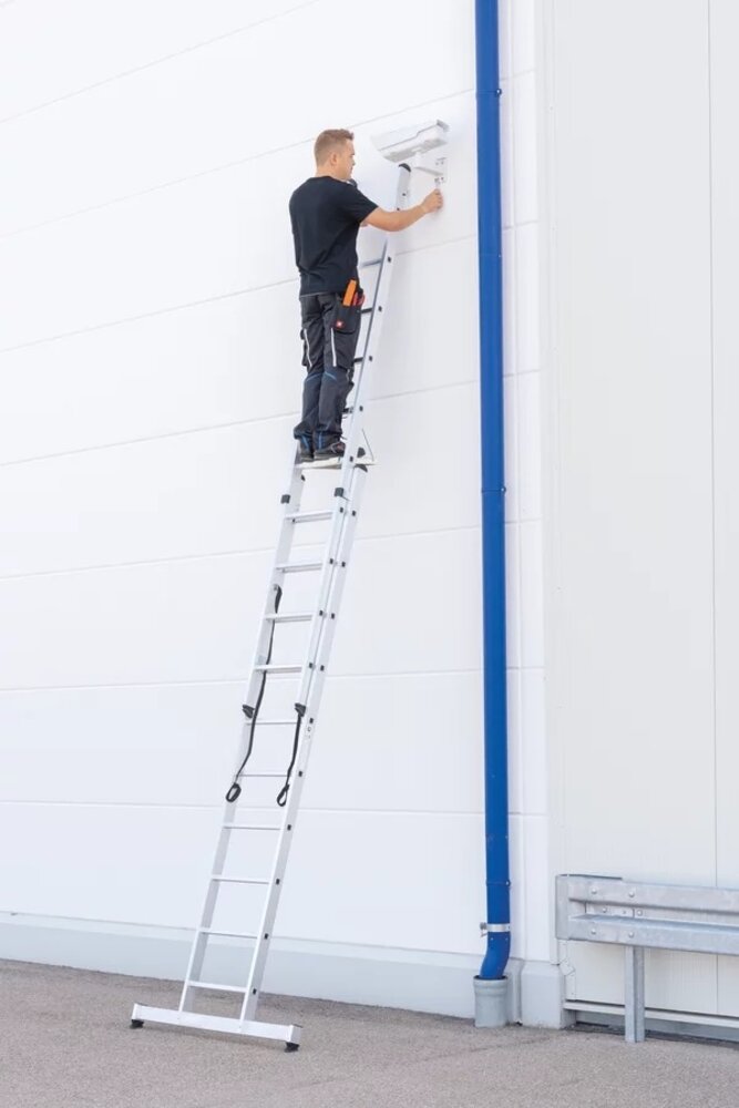 Roossien 2-delige aluminium reformladder, 2x8 sporten