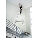 Roossien Aluminium dubbele ladder, verstelbaar, 4x8 sporten