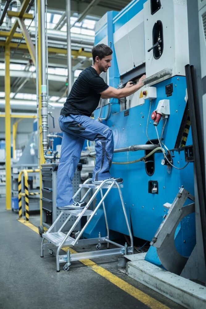 Roossien Plateautrap, 3 aluminium treden